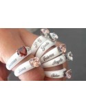 Anello ceramica con incisione