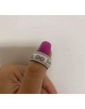 Anello ceramica con incisioni larghezza fascia  8mm