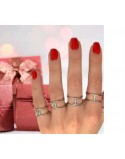 Anello fascia con lettera