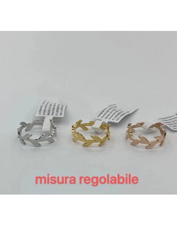 Anello foglia misura regolabile