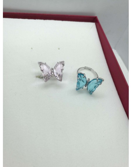 Anello regolabile farfalla