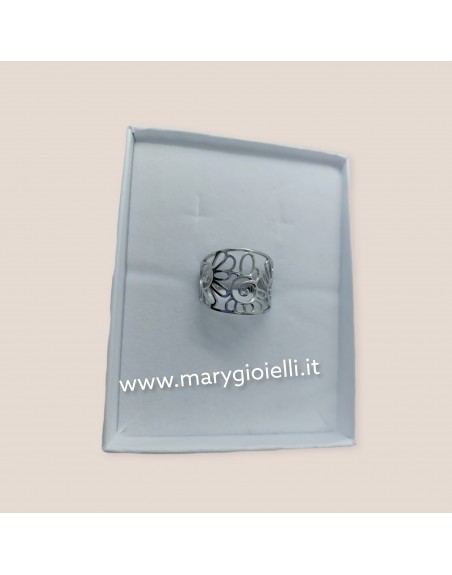Anello regolabile fascia decorata