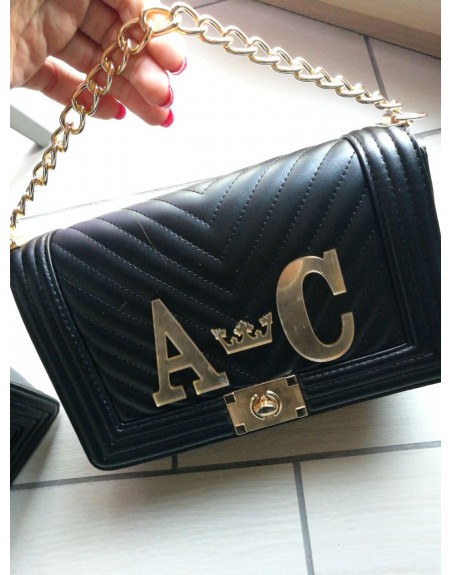 Borsa con lettere in plex cm 8