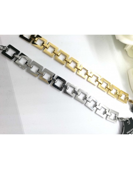Bracciale catena quadrata in acciaio inossidabile