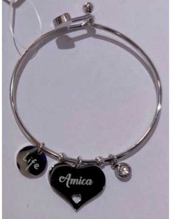 Bracciale con ciondolo amica