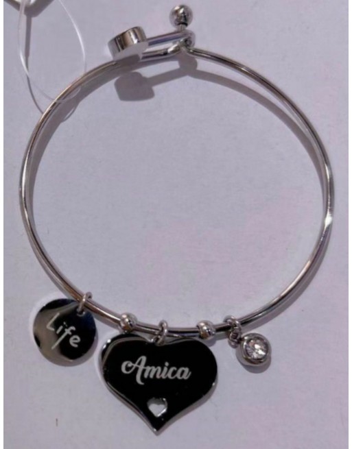 Bracciale con ciondolo amica