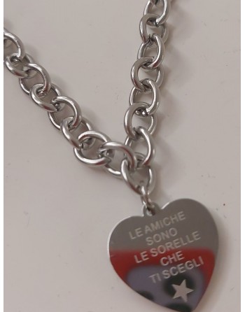 Bracciale con frase:LE AMICHE SONO LE SORELLE CHE SCEGLI