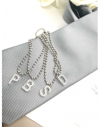 Bracciale donna con lettera zirconata