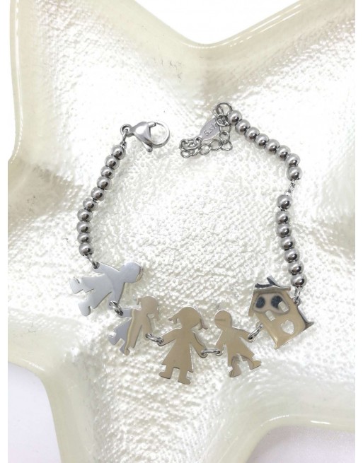 Bracciale family acciaio componibile