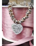 Bracciale nodino argento e oro con ciondolo amiche