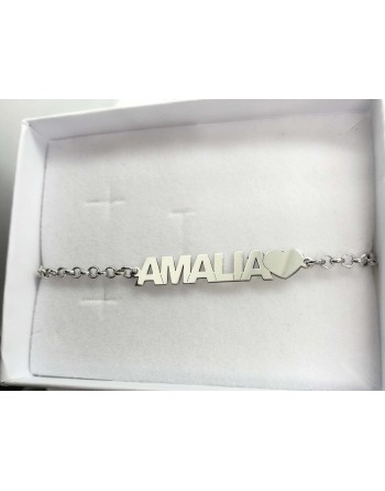 Bracciale nome in argento 925