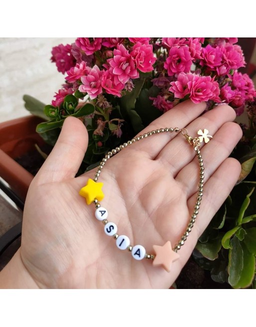 Bracciale realizzato a mano con nome