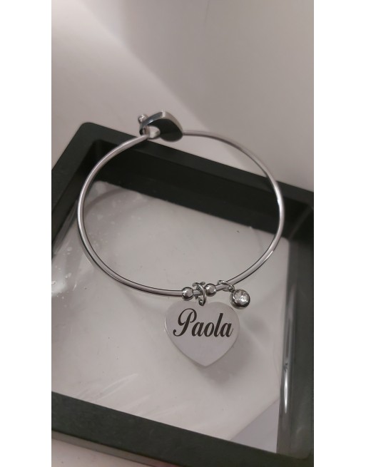 Bracciale rigido con nome