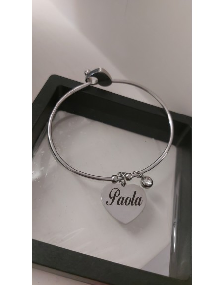 Bracciale rigido con nome