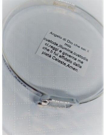 Bracciale rigido modello kidult con preghiera Angelo di Dio