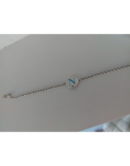 Bracciale uomo con medagliaNapoli