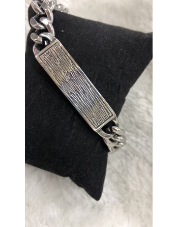 Bracciale uomo con piastra