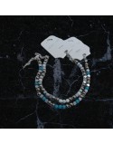 Bracciale uomo in acciaio con pietre