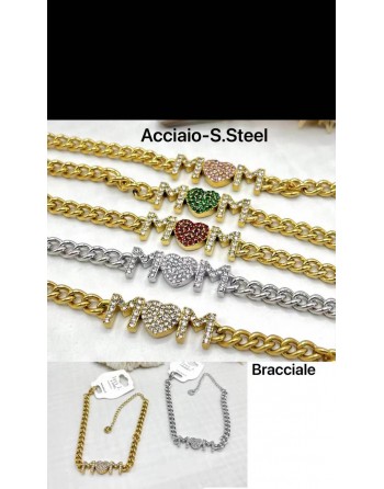 Bracciali con scritta mom