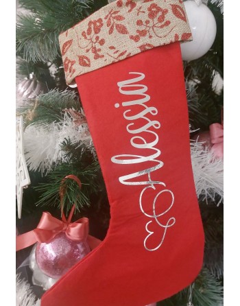 Calza befana con nome
