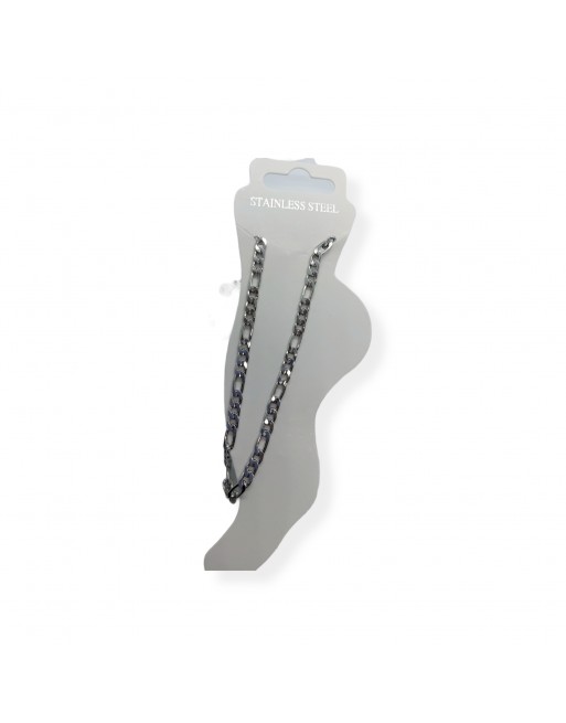 Cavigliere acciaio color argento