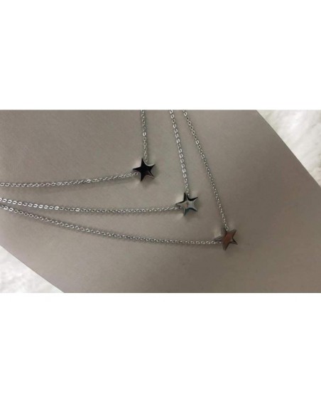 Collana 3 fili con stelle