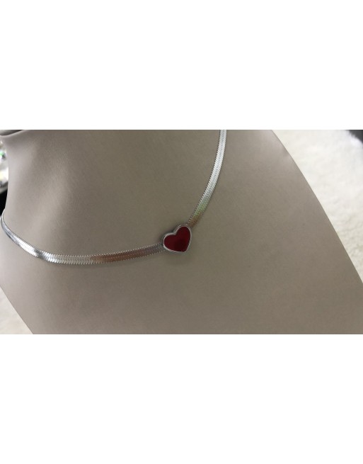 Collana acciaio inossidabile con cuore