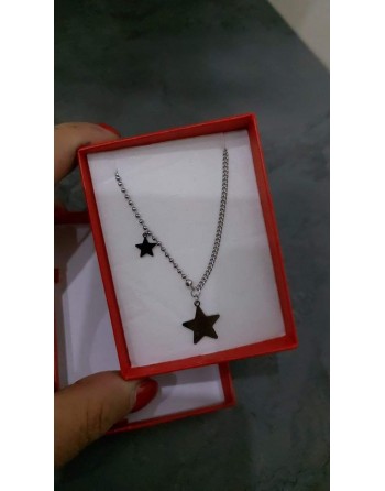 Collana acciaio inossidabile con stella