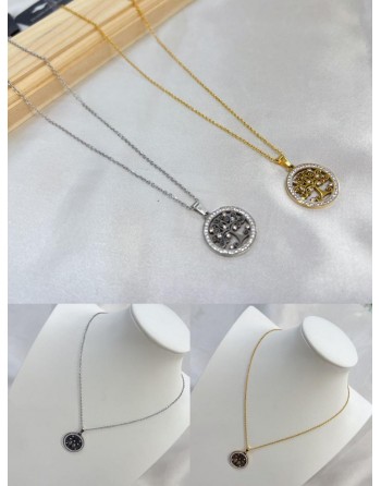 Collana con albero della vigta lunghezza 55 cm