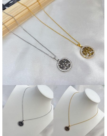 Collana con albero della vigta lunghezza 55 cm