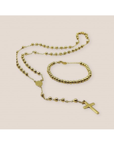 Collana con bracciale rosario