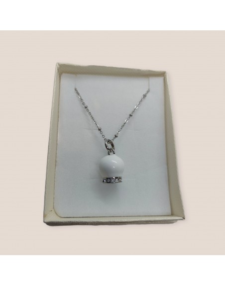 Collana con campanella zirconata