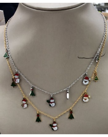 Collana con ciondoli natalizi