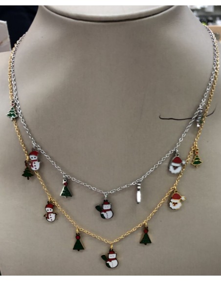Collana con ciondoli natalizi
