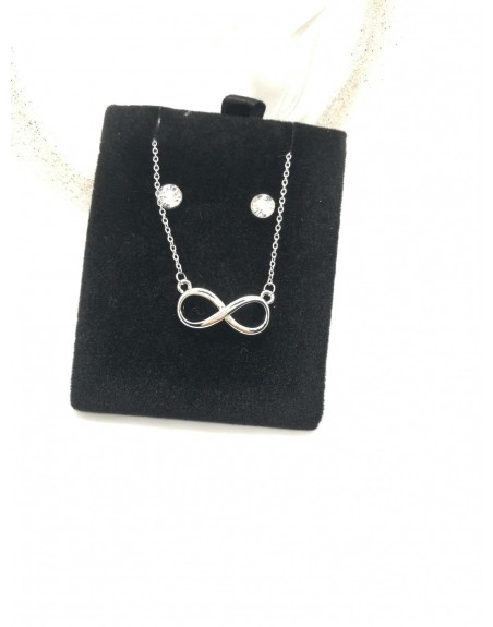 Collana con orecchini infinito