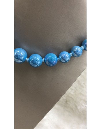 Collana con palline in ceramica