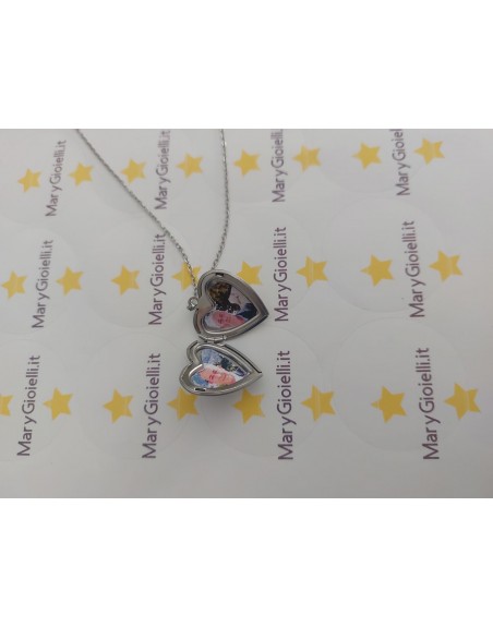 Collana in acciaio inossidabile con foto da inserire all interno