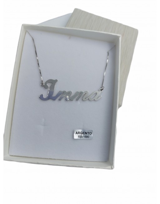 Collana nome in argento 925