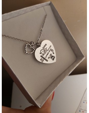 Collana personalizzatacon cuore nascita