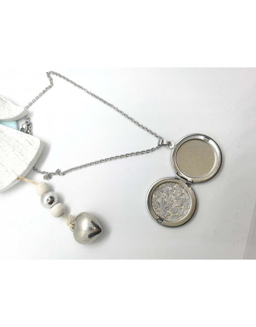 Collana portafoto acciaio