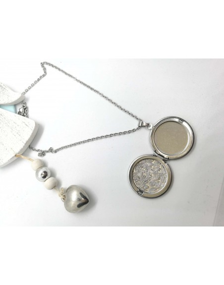 Collana portafoto acciaio