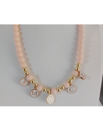 Collana realizzata a mano con palline colorate qualsiasi lunghezza