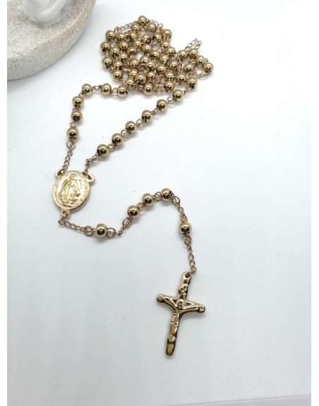 Collana rosario acciaio inossidabile