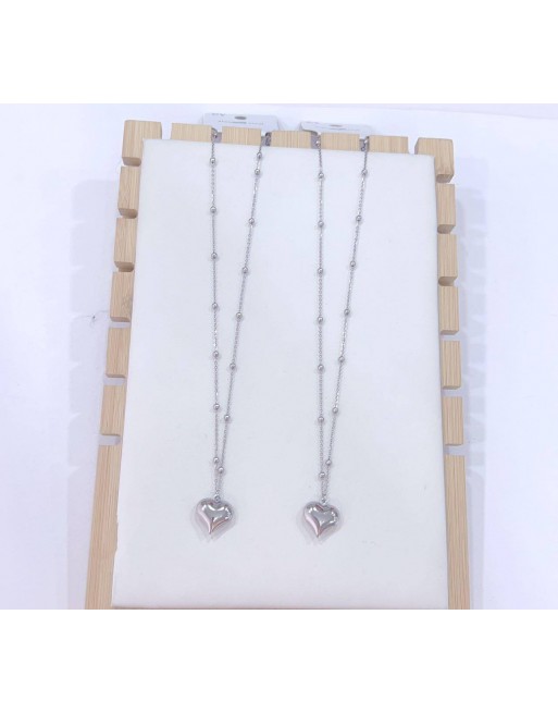 Collana rosario con cuore