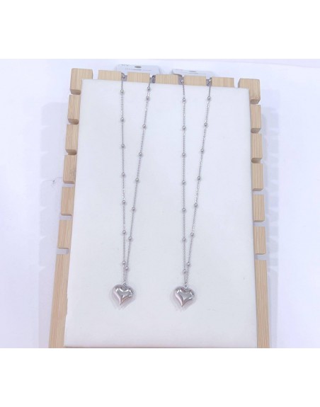 Collana rosario con cuore