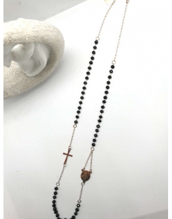 Collana rosario corto