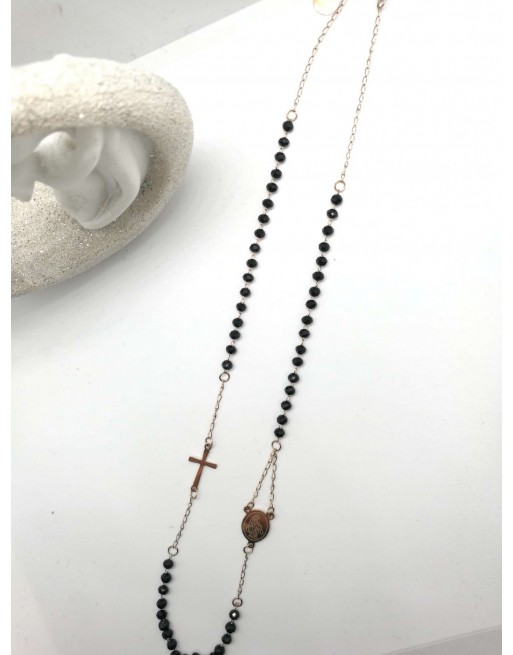 Collana rosario corto