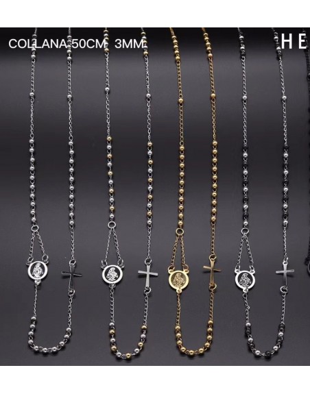 Collana rosario girocollo
