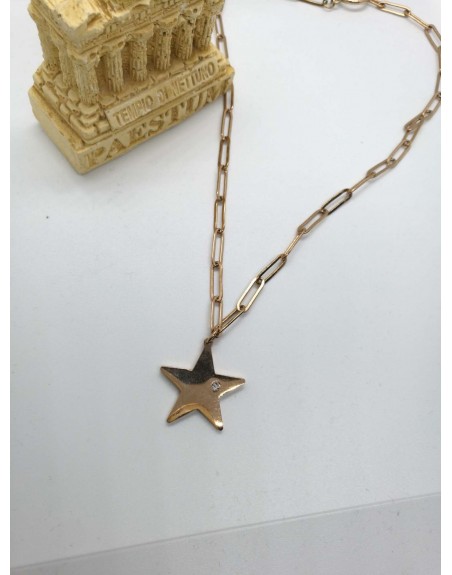 Collana stella  acciaio