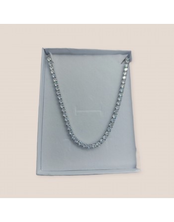 Collana tennis bianco